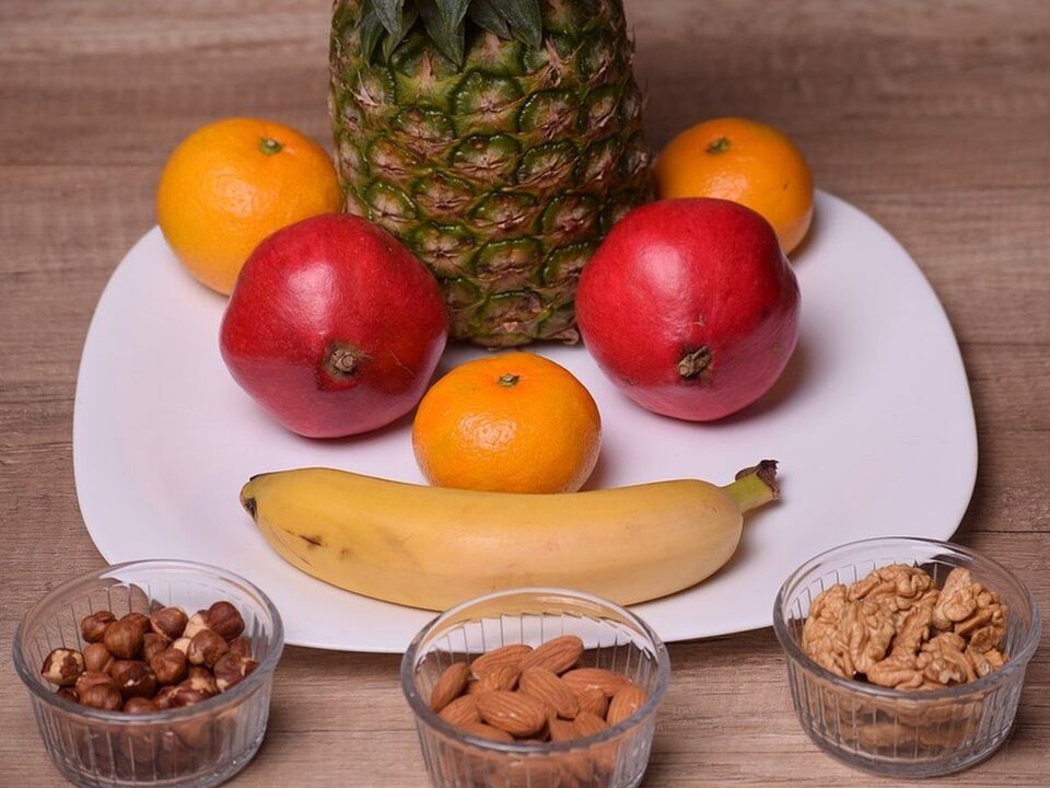 frutta e noci per aumentare la potenza